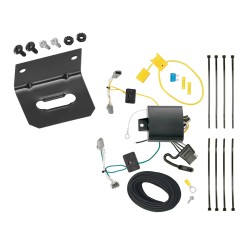 Trailer Wiring and Bracket For 16-25 Cevrolet Malibu except Premier (New Body Style) 4-Flat Harness Plug Play