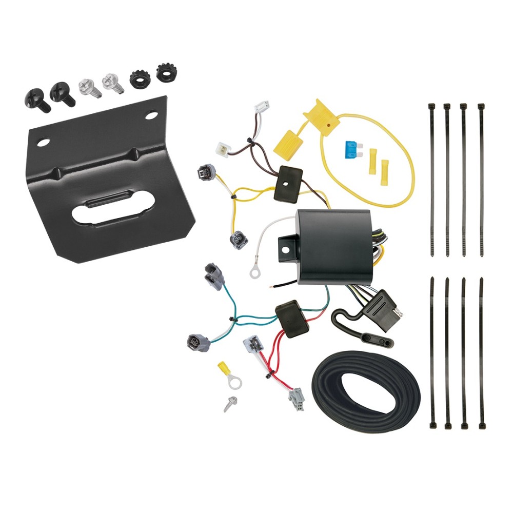 Plug and Play T-One Wiring Harness Connector 4-Flat Mounting Bracket 118695 118144 Tekonsha Trailer Wiring and Bracket 16-17 Honda Accord Coupe 4-Flat Harness Plug Play 16 17 2016 2017 Trailer Wiring and Bracket For 16-17 Honda Accord Coupe 4-Flat Harness Plug Play