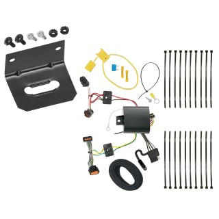 Trailer Wiring and Bracket For 17 22 KIA Sportage All Styles 4 Flat Harness Plug Play