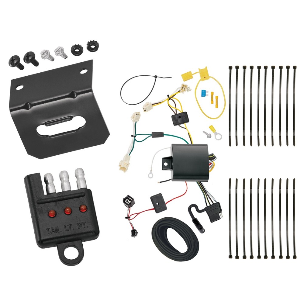 Trailer Wiring and Bracket and Light Tester For 16-17 ... toyota prius trailer wiring 