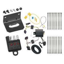 Trailer Wiring and Bracket w/ Light Tester For 16-22 BMW 320i 2016 328d 328i 330e 330i 340i xDrive Plug & Play 4-Flat Harness