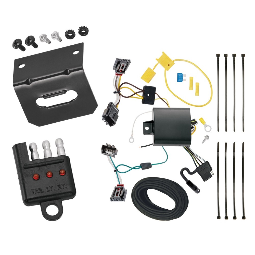 Plug and Play T-One Wiring Harness Connector 4-Flat Mounting Bracket4-Flat Car End Tester w/ LED Display 118714 118144 20114 Tekonsha Trailer Wiring and Bracket Light Tester 13-18 VW Volkswagen CC All Styles Plug Play 4-Flat Harness 13 14 15 16 17 18 201 Trailer Wiring and Bracket w/ Light Tester For 13-18 VW Volkswagen CC All Styles Plug & Play 4-Flat Harness