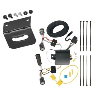 Plug and Play T-One Wiring Harness Connector 4-Flat Mounting Bracket 118715 118144 Tekonsha Trailer Wiring and Bracket 17-18 Escape 4-Flat Harness Plug Play 17 18 2017 2018 Trailer Wiring and Bracket For 17-18 Ford Escape 4-Flat Harness Plug Play