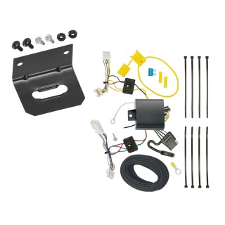 Plug and Play T-One Wiring Harness Connector 4-Flat Mounting Bracket 118724 118144 Tekonsha Trailer Wiring and Bracket 2016 Honda Civic Coupe 4-Flat Harness Plug Play Trailer Wiring and Bracket For 2016 Honda Civic Coupe 4-Flat Harness Plug Play