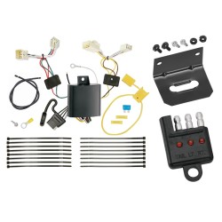 Trailer Wiring and Bracket w/ Light Tester For 15-16 Hyundai Genesis 17-24 Genesis G80 4-Flat Harness Plug Play