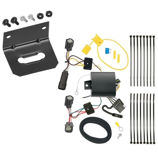 Plug and Play T-One Wiring Harness Connector 4-Flat Mounting Bracket 118745 118144 Tekonsha Trailer Wiring and Bracket 17-23 Buick Encore All Styles 4-Flat Harness Plug Play 17 18 19 20 21 22 23 2017 2018 2019 2020 2021 2022 2023 Trailer Wiring and Bracket For 17-23 Buick Encore All Styles 4-Flat Harness Plug Play
