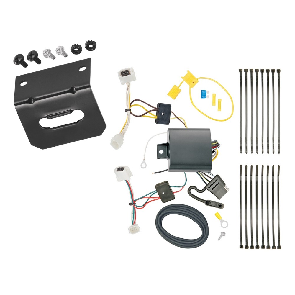 Plug and Play T-One Wiring Harness Connector 4-Flat Mounting Bracket Installation Instructions 118746 118144 Tekonsha Trailer Wiring and Bracket 17-21 Mazda CX-5 All Styles Plug Play 4-Flat Harness 17 18 19 20 21 2017 2018 2019 2020 2021 Trailer Wiring and Bracket For 17-21 Mazda CX-5 All Styles Plug & Play 4-Flat Harness
