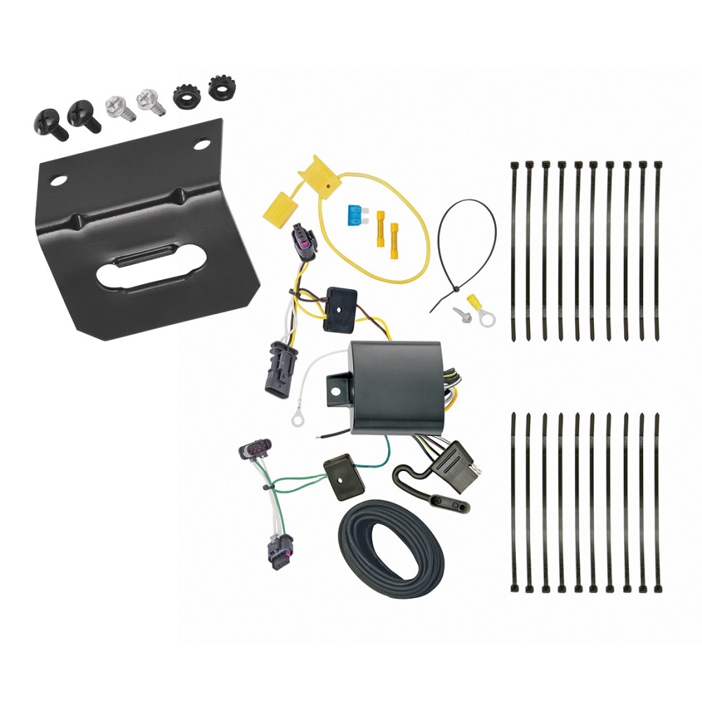 Plug and Play T-One Wiring Harness Connector 4-Flat Mounting Bracket Installation Instructions 118752 118144 Tekonsha Trailer Wiring and Bracket 17-22 Jeep Compass Plug Play 4-Flat Harness 17 18 19 20 21 22 2017 2018 2019 2020 2021 2022 Trailer Wiring and Bracket For 17-24 Jeep Compass Plug & Play 4-Flat Harness