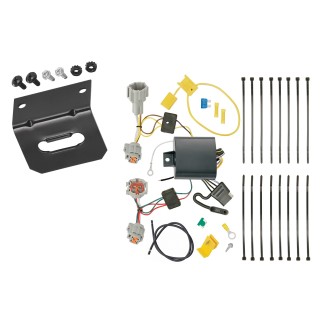 Trailer Wiring and Bracket For 17-19 Nissan Rogue Sport All Styles 4-Flat Harness Plug Play
