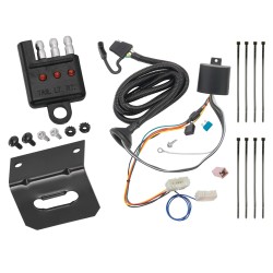 Trailer Wiring and Bracket w/ Light Tester For 16-22 Honda Pilot Plug & Play 4-Flat Harness Trailer Wiring and Bracket w/ Light Tester For 16-22 Honda Pilot Plug & Play 4-Flat Harness