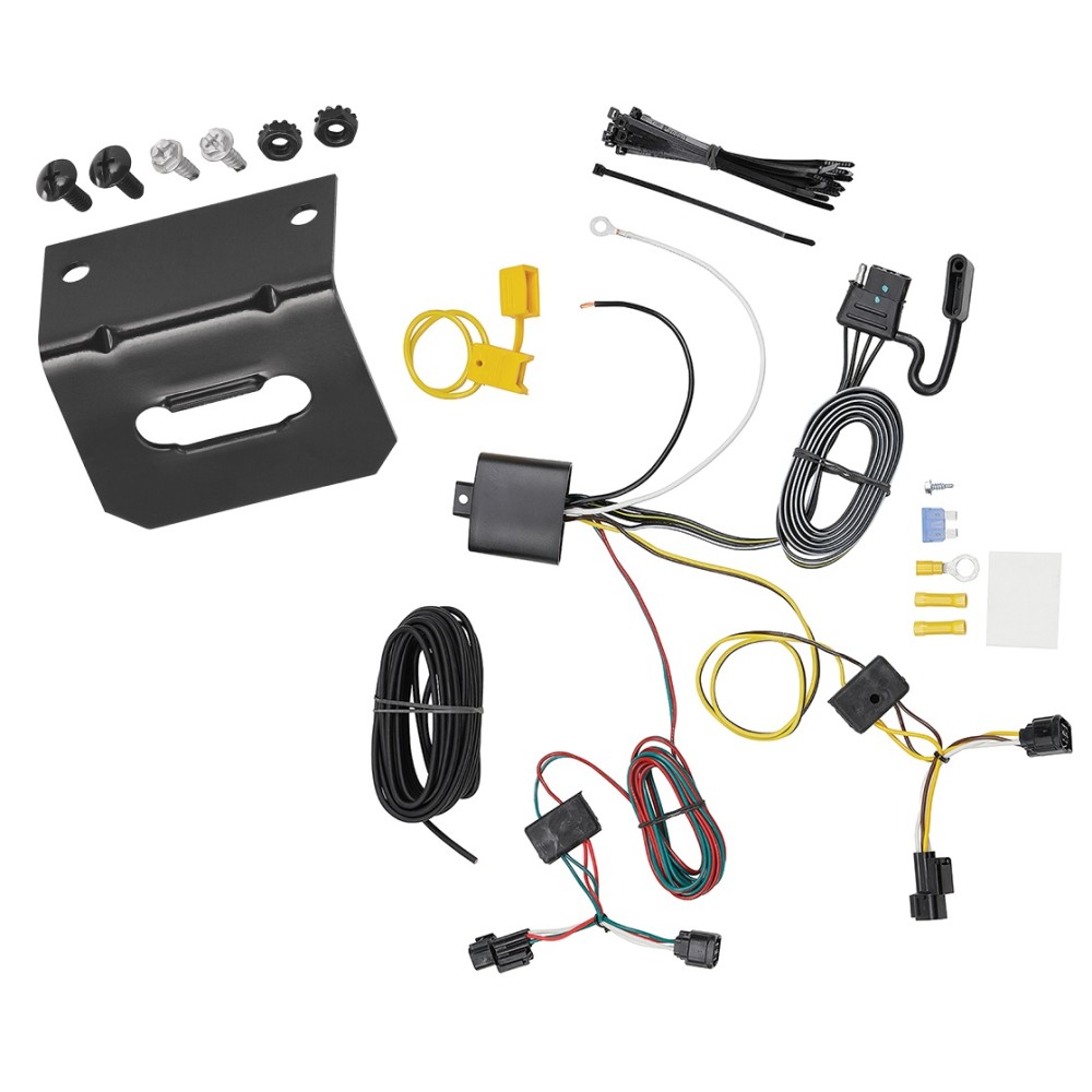 Plug and Play T-One Wiring Harness Connector 4-Flat Mounting Bracket Installation Instructions 118776 118144 Tekonsha Trailer Wiring and Bracket 18-22 Honda Accord Plug Play 4-Flat Harness 18 19 20 21 22 2018 2019 2020 2021 2022 Trailer Wiring and Bracket For 18-22 Honda Accord Plug & Play 4-Flat Harness