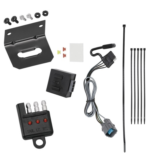 Plug and Play T-One Wiring Harness Connector 4-Flat Mounting Bracket 4-Flat Car End Tester w/ LED Display 118778 118144 20114 Tekonsha Trailer Wiring and Bracket Light Tester 17-23 Honda Ridgeline Plug Play 4-Flat Harness 17 18 19 20 21 22 2017 2018 2019 Trailer Wiring and Bracket w/ Light Tester For 17-24 Honda Ridgeline Plug & Play 4-Flat Harness