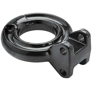 1291020383 BULLDOG Trailer Hitch Lunette Ring 3 inch Diameter 14000 lbs. Capacity Adjustable Bulldog 14K Lunette Ring Trailer Tow Hitch Loop Eye For Adjustable Channel Bracket 3" Diameter Black