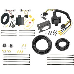 7 Way RV Trailer Wiring For 13-24 Nissan Sentra Excluding SR, SR Turbo and Nismo 14-19 Versa Note Plug Prong Pin Brake Control Ready