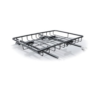 1394400 Reese Explore Rooftop Cargo Basket 37-1/4 inch x 26-1/2 inch 100 lbs. Capacity Low Profile Reese Low Profile Roof Top Steel Cargo Basket Luggage Carrier Rack 37.25" x 26.5" x 3.75" Car SUV Truck Vehicle