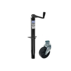 Pro Series Round 5,000 lbs. A-Frame Trailer Jack Topwind 15" Lift w/ 6" Caster Wheel