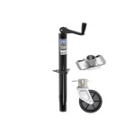 Pro Series Round 5,000 lbs. A-Frame Trailer Jack Topwind 15" Lift w/ 2" Footplate Stand & 6" Plastic Caster Wheel Pro Series Round 5,000 lbs. A-Frame Trailer Jack Topwind 15" Lift w/ 2" Footplate Stand & 6" Plastic Caster Wheel