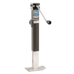 Pro Series 8,000 lbs Square Trailer Jack w/ Round Tubular Swivel Mount Sidewind - 10" Lift Pro Series 8,000 lbs Square Trailer Jack w/ Round Tubular Swivel Mount Sidewind - 10" Lift