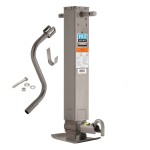Pro Series 12,000 lbs. Square Trailer Jack 26" Lift Drop Leg Spring Return Pin on Side w/ Crank Pro Series 12,000 lbs. Square Trailer Jack 26" Lift Drop Leg Spring Return Pin on Side w/ Crank