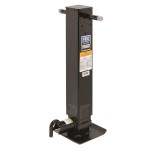 Pro Series 12,000 lbs. Square Trailer Jack 26" Lift Drop Leg Spring Return Pin on Front Pro Series 12,000 lbs. Square Trailer Jack 26" Lift Drop Leg Spring Return Pin on Front