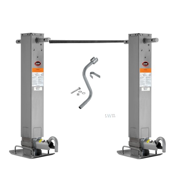 1401010376 1401010376 CS730300 1400920383 Pro Series Pro Series Tandem 12000 lbs. Square Trailer Jack 26" Lift Drop Leg Non Spring Return Pin on Side Crank Tandem Rod Shaft Pro Series Tandem 12,000 lbs. Square Trailer Jack 26" Lift Drop Leg Non Spring Return Pin on Side w/ Crank Tandem Rod Shaft