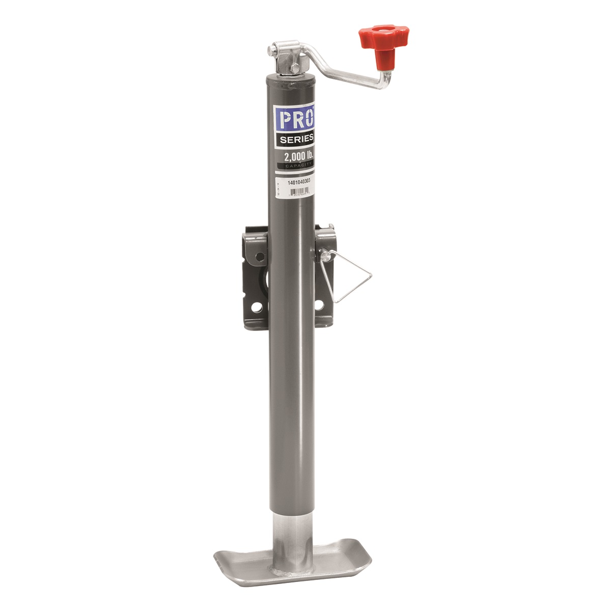 Pro Series 2,000 lbs. Round Snap-Ring Swivel Trailer Jack Weld-on