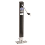 Pro Series 5,000 lbs Square Trailer Jack Drop Leg w/ Footplate Sidewind - 15" Lift