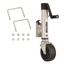 Fulton F2 Trailer Jack 1,600 lbs. Bolt-On w/ Single Wide Wheel Fits 4"-5" Frames Fulton F2 Trailer Jack 1,600 lbs. Bolt-On w/ Single Wide Wheel Fits 4"-5" Frames