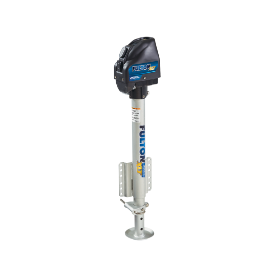 Fulton Electric Boat Trailer Jack 2500 lbs Sharkskin Fulton XLT Electric Boat Trailer Jack with 2500 lbs capacity and Sharkskin Finish