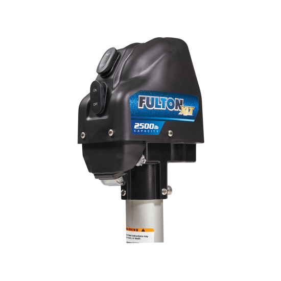 Fulton Electric Boat Trailer Jack 2500 lbs Sharkskin Fulton XLT Electric Boat Trailer Jack with 2500 lbs capacity and Sharkskin Finish