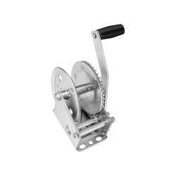 Fulton Trailer Winch 1,300 lbs Capacity No Strap Clear Zinc Finish 5 Year Warranty - 142103 Boat Winch