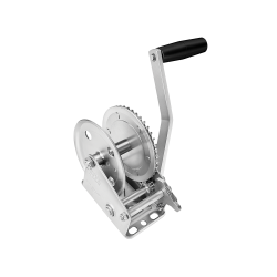 Fulton Trailer Winch 1,500 lbs Capacity No Strap Clear Zinc 5 Year Warranty - 142200 Boat Winch