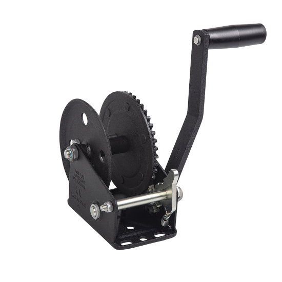 Fulton Trailer Winch 1500 lbs Capacity 20 ft Strap Glossy Black Zinc 5 Year Warranty - 142226 Boat Winch Fulton Trailer Winch 1500 lbs Capacity 20 ft Strap Glossy Black Zinc