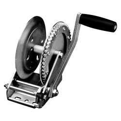 Fulton Trailer Winch 1,800 lbs Capacity No Strap 8 in. Handle Clear Zinc Finish 5 Year Warranty - 142303 Boat Winch