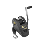 Fulton XLT Marine Trailer Winch 1,800 lbs Capacity 20 ft Strap 8 in. Handle Black Cover 5 Year Warranty - 142314 Boat Winch
