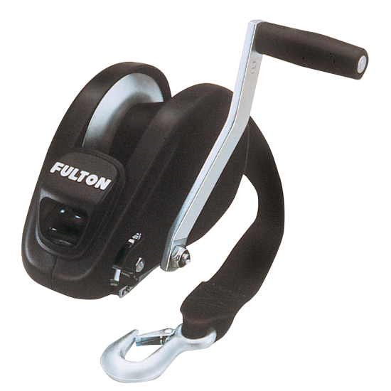 Fulton XLT Marine Trailer Winch 1800 lbs Capacity 20 ft Strap 8 in. Handle Black Finish 5 Year Warranty - 142316 Fulton XLT Marine Trailer Winch 1800 lbs Capacity 20 ft Strap