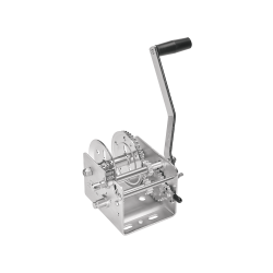 Fulton Trailer Winch Two-Speed 2,000 lbs Capacity No Strap Clear Zinc Finish 5 Year Warranty - 142400 Boat Winch