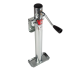 Bulldog 2K Snap Ring Swivel Trailer Jack 15" Lift Zinc Inner and Outer Tube Sidewind Round Jack Corrosion Resistant 5 Year Warranty