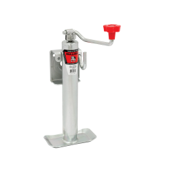 Bulldog 2K Bolt-Thru Swivel Trailer Jack 10" Lift Zinc Inner and Outer Tube Topwind Round Jack Corrosion Resistant 5 Year Warranty