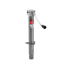 Bulldog 3K A-Frame Trailer Jack 15" Lift Gray Powdercoat Inner and Outer Tube Sidewind Round Jack Corrosion Resistant 5 Year Warranty