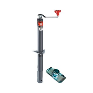 155022 500245 Bulldog Bulldog 2000 lbs. Round A-Frame Trailer Jack Topwind 15" Lift 6" Caster Wheel Bulldog 2,000 lbs. Round A-Frame Trailer Jack Topwind 15" Lift w/ 6" Caster Wheel