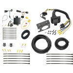 Trailer Hitch 7 Way RV Wiring Kit For 16-18 Chevy Camaro Plug Prong Pin Brake Control Ready 