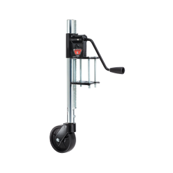 Bulldog Rack and Gear Trailer Jack w/ Wheel 750 lb Lift 16 inch Travel 4 Turns per inch of travel Zinc Plated Post