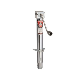 1700100301 BULLDOG Round Trailer Jack A-Frame 5000 lbs. Lift Capacity Side Wind Bolt-On 15 inch Travel Bulldog 5,000 lbs. Round A-Frame Trailer Jack Sidewind 15" Lift Zinc