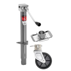 Bulldog 5,000 lbs. Round A-Frame Trailer Jack Sidewind 15" Footplate & 6" Wheel Bulldog 5,000 lbs. Round A-Frame Trailer Jack Sidewind 15" Footplate & 6" Wheel