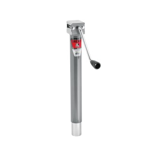 170205 BULLDOG Round Trailer Jack No Mount 5000 lbs. Lift Capacity Side Wind Weld-On 15 inch Travel Bulldog 5,000 lbs. Round Trailer Jack Sidewind 15" Lift - No Foot - No Mount