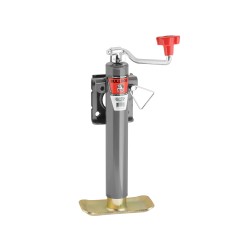 Bulldog 5,000 lbs. Round Snap-Ring Swivel Trailer Jack Topwind 10" Lift w/ Footplate Bulldog 5,000 lbs. Round Snap-Ring Swivel Trailer Jack Topwind 10" Lift w/ Footplate