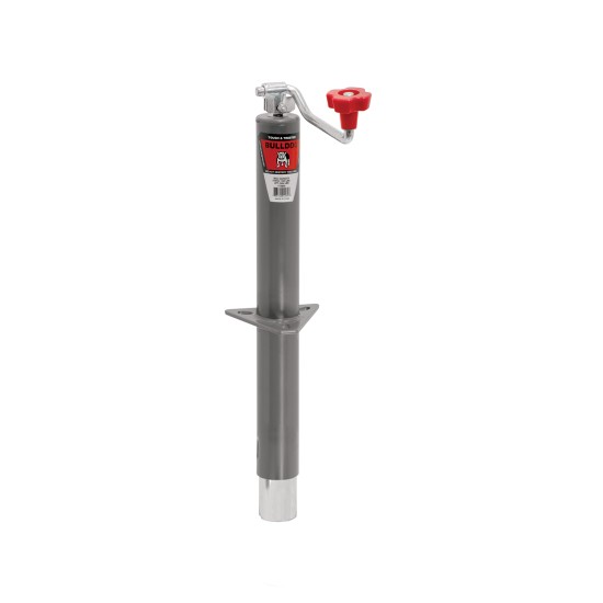 BULLDOG Round Trailer Jack, A-Frame, 5,000 lbs. Lift Capacity, Top Wind, Bolt-On, 15 in. Travel BULLDOG Round Trailer Jack, A-Frame, 5,000 lbs. Lift Capacity, Top Wind, Bolt-On, 15 in. Travel