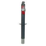 BULLDOG Round Trailer Jack, A-Frame, 5,000 lbs. Lift Capacity, Top Wind, Bolt-On, 15 in. Travel BULLDOG Round Trailer Jack, A-Frame, 5,000 lbs. Lift Capacity, Top Wind, Bolt-On, 15 in. Travel