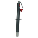 BULLDOG Round Trailer Jack, A-Frame, 5,000 lbs. Lift Capacity, Top Wind, Bolt-On, 15 in. Travel BULLDOG Round Trailer Jack, A-Frame, 5,000 lbs. Lift Capacity, Top Wind, Bolt-On, 15 in. Travel